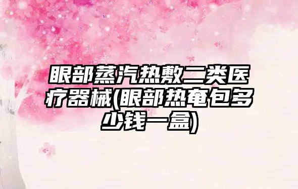 眼部蒸汽熱敷二類醫(yī)療器械(眼部熱奄包多少錢一盒)